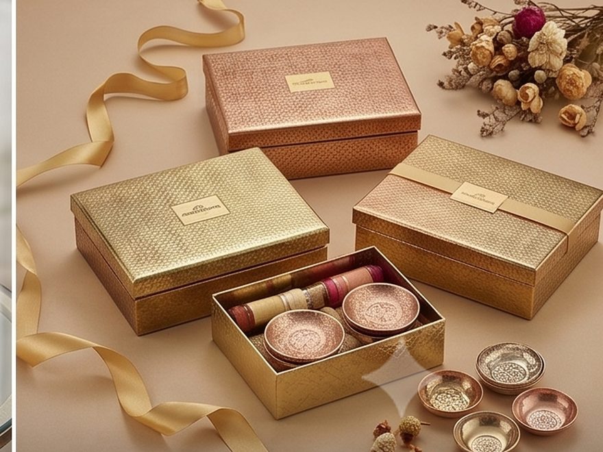 Boxed steel gift sets for weddings and festivals